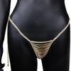 Stonefans Sexy Layer Tassel Alloy Waist Chain Body Chain for Women Crystal Rhinestone Underwear Thong Panties Set Body Jewelry