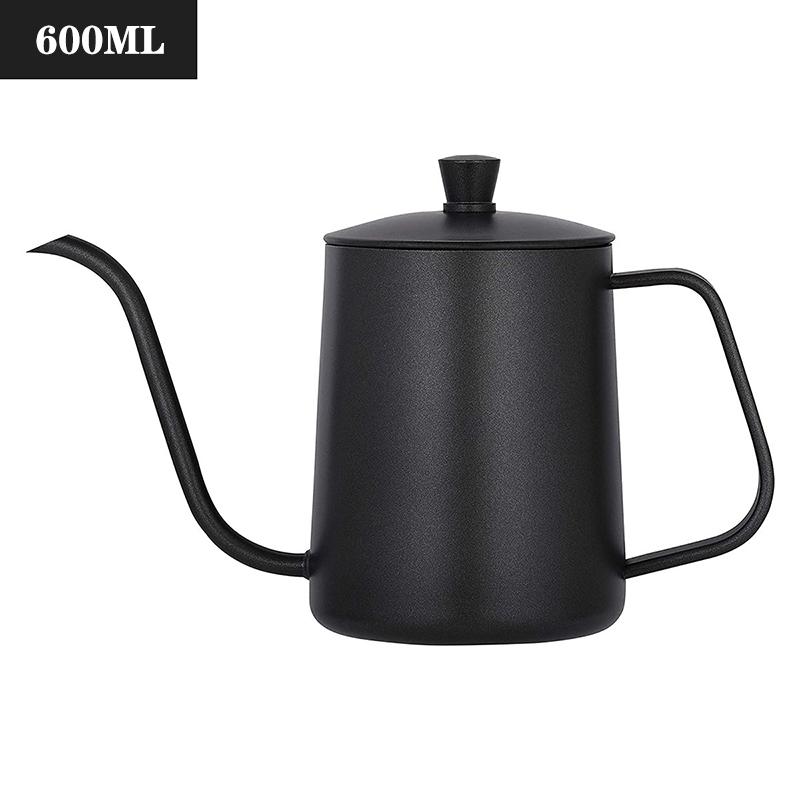 350 мл/600 мл капельный чайник для кофеварки с антипригарным покрытием из пищевой нержавеющей стали с узким горлышком капельный чайник для кофеварки