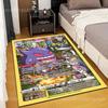 P-Pokemon G-Gengar Cards Printed Carpets Bedroom Living Room Sofa Study Children's Room Large Area Decor Rugs Gift Mat Potdemiel