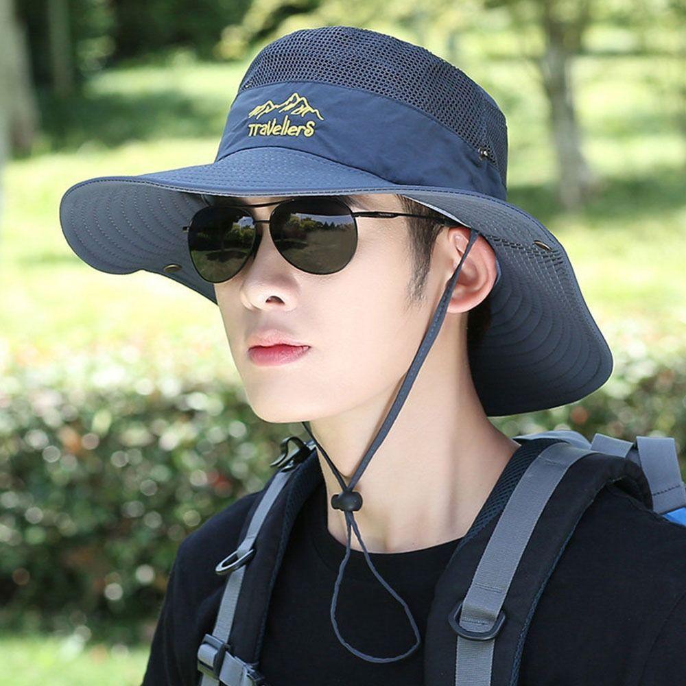Складная широкополая дышащая кепка от солнца, панама, рыболовная кепка