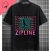 Funny Friends Dont Let Friends Zipline Alone Graphic Tshirt Pure Cotton Short Sleeve Round Neck Casual Sports Outdoor Tshirt