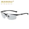 aoron Aluminum Frame Photochromic Polarized Sunglasses for Men Driving Anti-glare Glasses