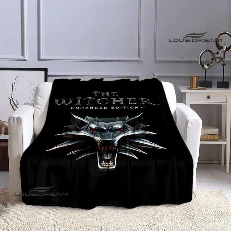 W-Witcher game Printing blanket Flange Warm blanket picnic blanket Home travel blanket bed linings Birthday Gift  picnic blanket