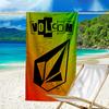 proof beach towel with a V-VOLCOM LOGO1 pattern - soft,absorbent,quick-drying,machine washable - perfect for swimming,camping,bathing