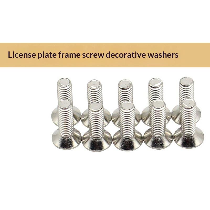 10/20pcs M6 Bolt Set Car Modification Gasket Screw Fenders Bumper Engine Aluminum Concave Screws Hex Fastener