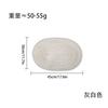 Polyester cotton placemat Nordic style round simple table mat Western food mat Non-slip placemat Coaster decorative mat Bowl mat