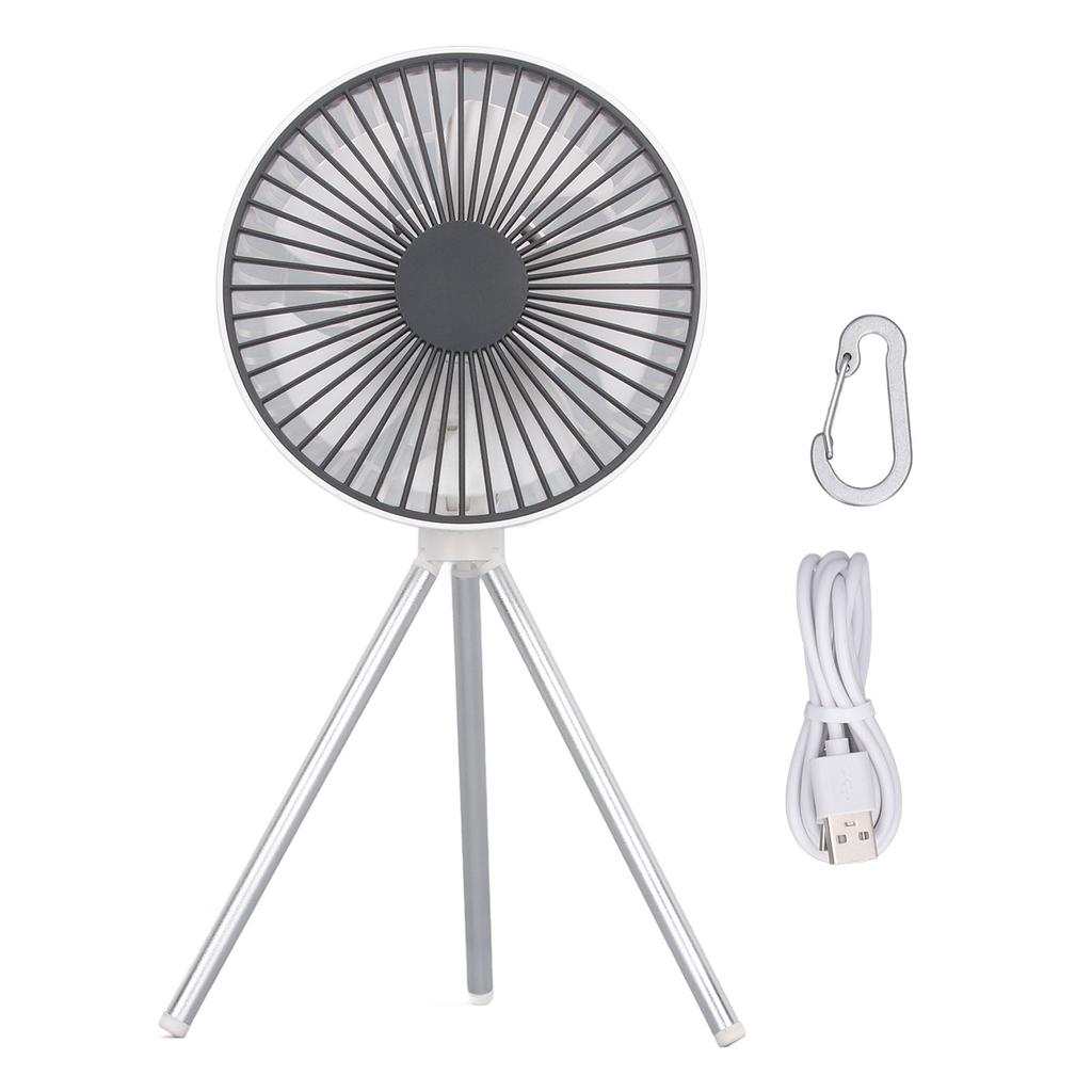 Portable USB Rechargeable Tripod Fan 4000mAh Battery Outdoor Camping Tripod Fan for Camping Tent