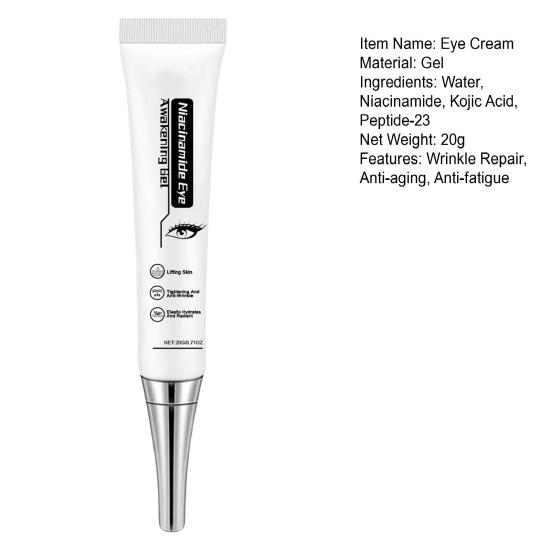 Крем-гель для глаз с ниацинамидом устраняет мелкие морщинки, темные круги, устраняет морщины, сыворотка для глаз увлажняет, укрепляет кожу, арбутин, глутатион, антивозрастной крем для глаз