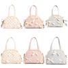 Top Handle Polka Dot Handbag Ruffles Shoulder Bag Sweet Leather Crossbody Bag  Shopping