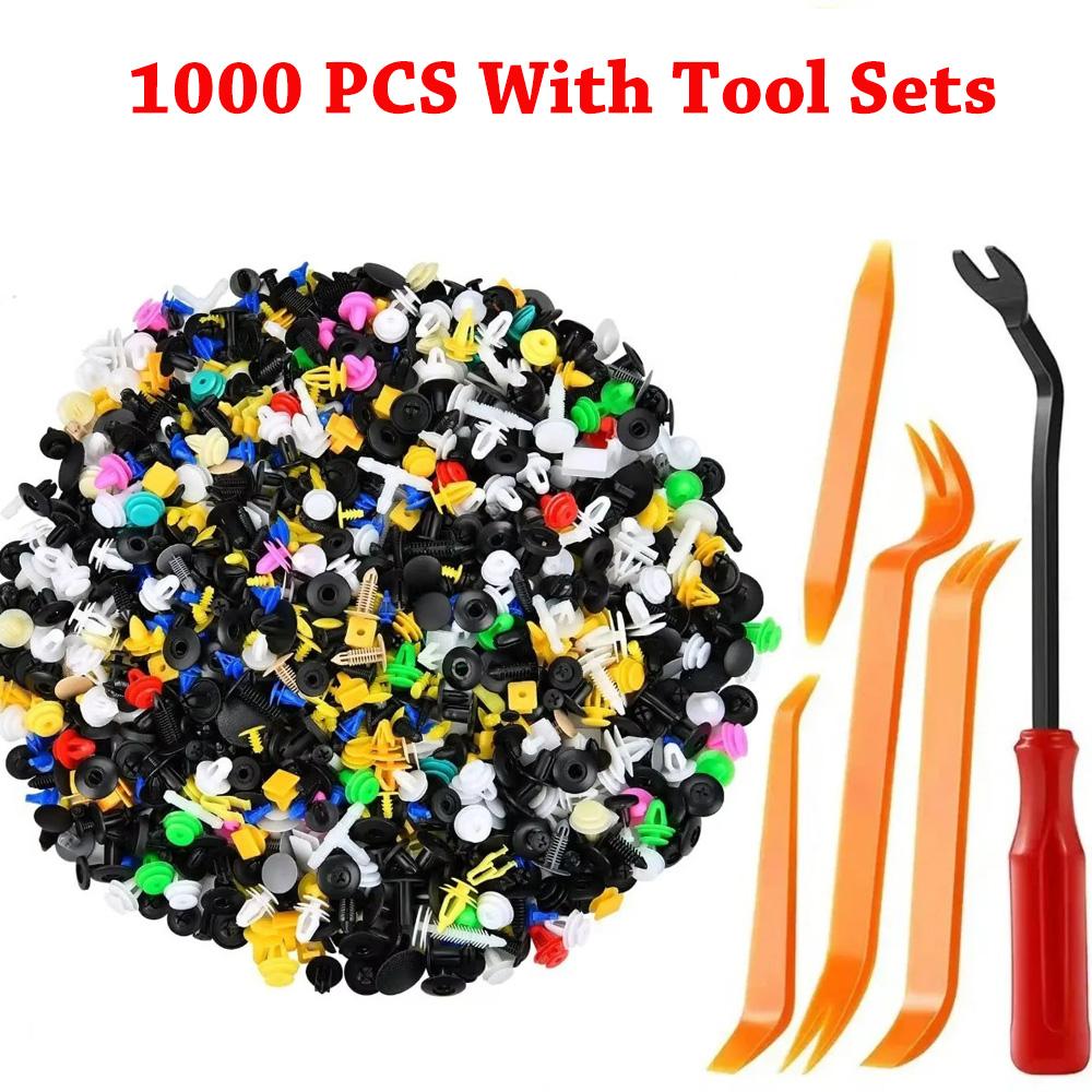 500/200/100Pcs 30 Kinds Mixed Auto Fastener Car Bumper Clips Retainer Car Fastener Rivet Door Panel Liner for All Car