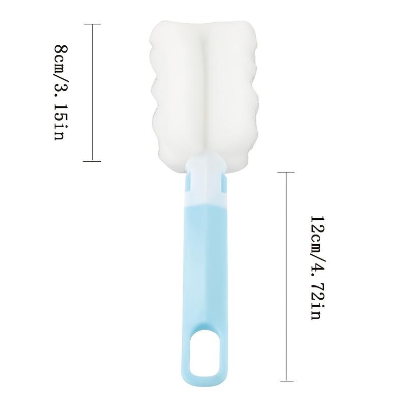 1/5 шт. Губка с длинной ручкой для кружек, стеклянных бутылок, чашек, скребок для эффективной очистки, многоразовый кухонный инструмент для уборки