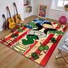 3D Rich Man Game Monopoly Dollar Cartoon Print Flannel Area Rug Non-Slip Floor Mat For Bedroom Sofa Living Room Home Decor Gift