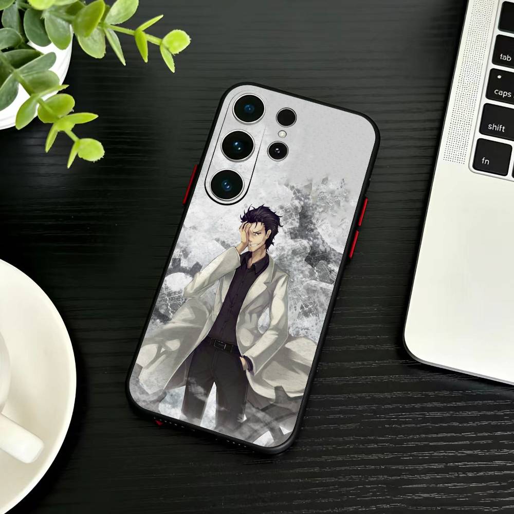 Чехол для телефона G-Rintaro V-Okabe STEINS GATE Для Samsung S26,S25,S24,S23,S22,S21,S20,Plus,Fe,Lite,Другие Черный Чехол