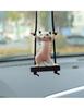 1pc Cat Car Pendant Car Interior Decoration, Cute Cat Dancing, Creative Car Interior Rearview Mirror Decoration Pendant