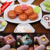Миниатюрная игрушка-симуляция лунного пряника Пластиковый кукольный домик с едой Кукольный домик Миниатюрный лунный пряник Игровой домик с едой Модель