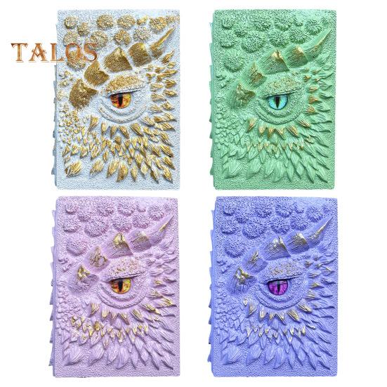 3D Dragon Eye Journal Твердый переплет из смолы Винтажный тисненый Devil Eye Дорожный блокнот Скетчбук Блокнот Дневник Коллекция Любителей Драконов Подарок