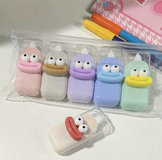 Креативная дофаминовая мультяшная мини-корректирующая лента: Милый и портативный