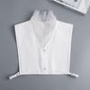 Lace V-neck Shirt Detachable Collar for Sweater Autumn Fake Collar Woman Removable Shirt Neck False Collar