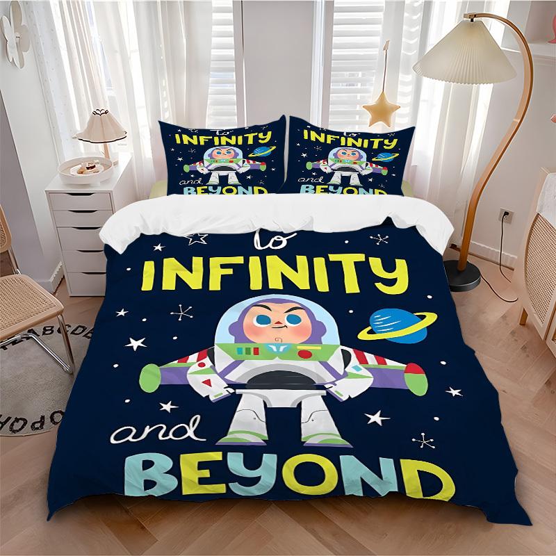 3pcs set Toy Story1pc of quilt cover+2pcs of pillowcase, no core, print bedding, All Seasons Bedroom Setting015