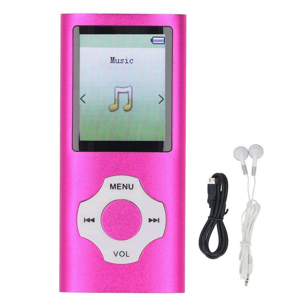 MP3 MP4 Player HiFi Sound 1.8in Color Screen 128GB Expandable Portable Video Music Player with