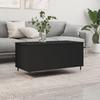  Coffee Table, Black, 90x44.5x45 Cm, Wood-based Material