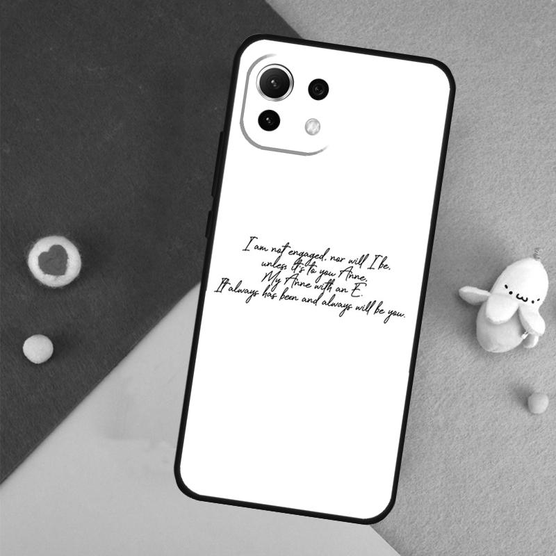 Чехол Anne with an E для Xiaomi 13 14 15 Ultra 11T 12T 13T 14T Pro POCO X7 Pro X3 X5 X6 F5 F6 M6 Pro