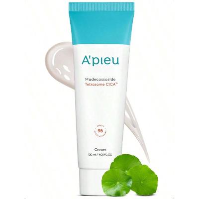 A'pieu Madecassoside Tetrasome Cica Cream 120мл Улучшенная технология тетрасом для усиленного впитывания, успокаивающий цика-крем с центеллой азиатской