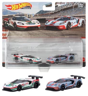 Hot Wheels Премиум 2-упаковка - '16 Ford GT Race [Возраст 3+] HCY72 Белый/Синий