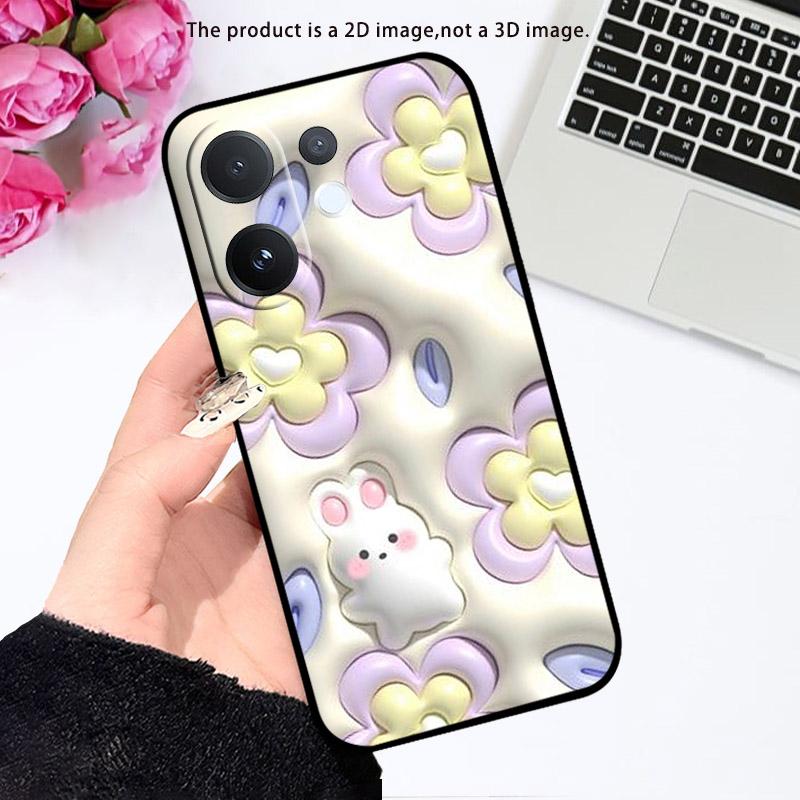 Для VIVO T4 Pro T4Pro 5G Чехол V2510 Модный Милый Мультяшный Мягкий Силикон ТПУ Задняя Крышка Чехол Для VIVO V60 V 60 VIVOV60 Чехлы для Телефона
