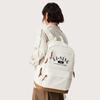 Li Ning Sports Lifestyle Series Fashion Trend Polyester Backpack Unisex Backpack Off-White ABSU519-1