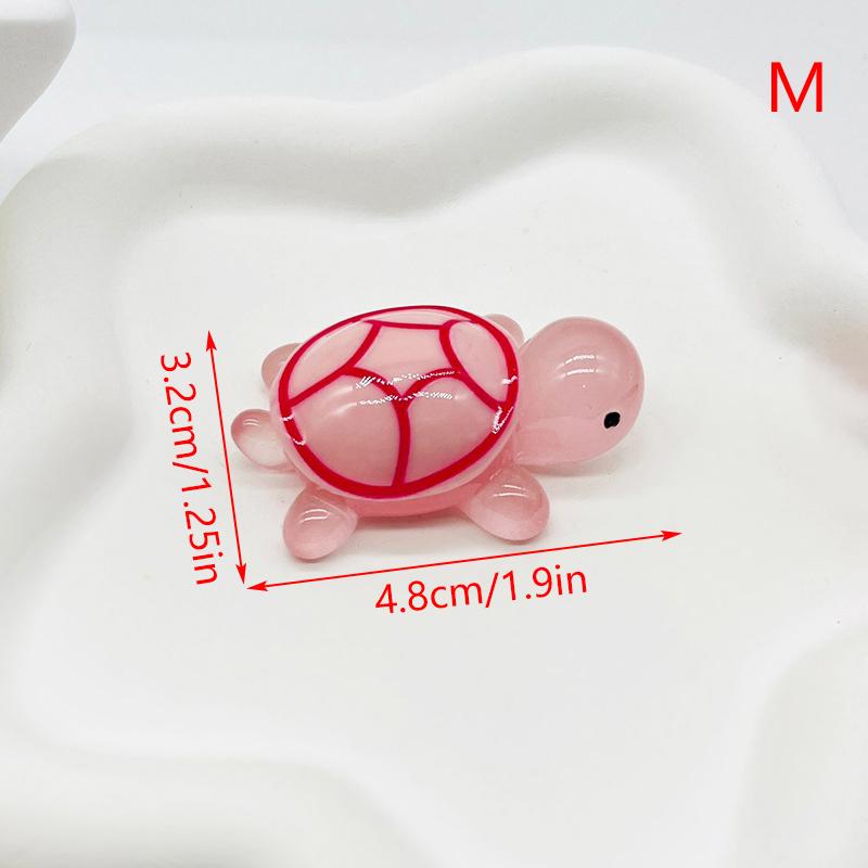 Mini Turtles Luminous Ornament Crafts Miniature Figures Tiny Turtles Micro Landscape Home Decoration Accessories Gifts