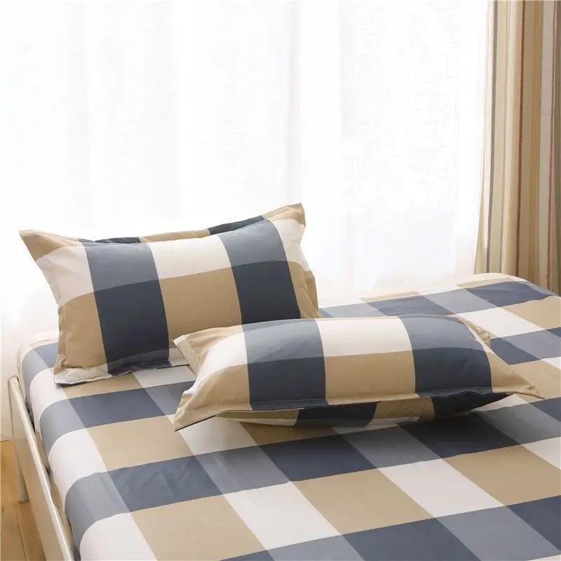 Nordic Minimalist Pillow Core Cover for Bed and Home, Double Pillowcase, Solid Color, Single Pillow