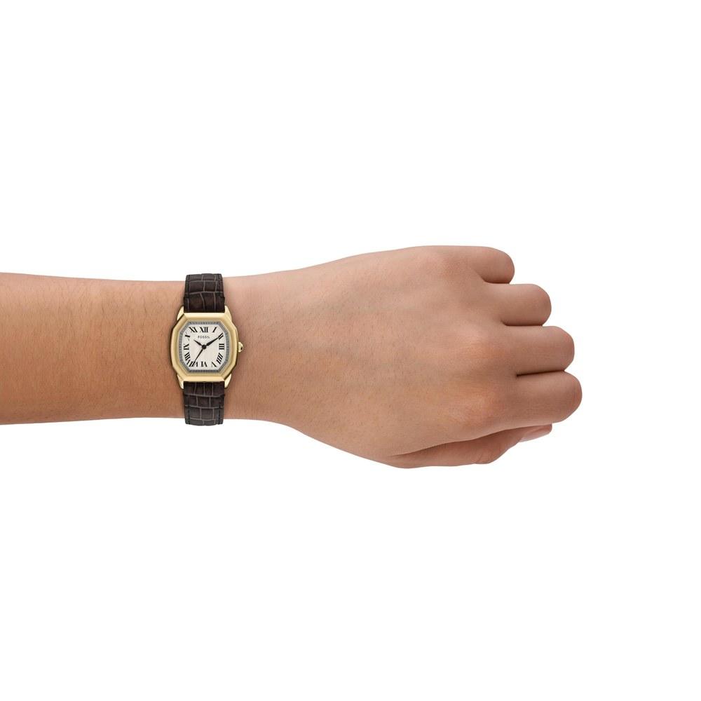 Женские наручные часы Fossil Harlow ES5426 Коричневые
