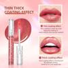 QIBEST Long Lasting Moisturizing People Ji Color Lip Glaze Dazzling Pearl Fine Glitter Shiny Polarized Lip Color Color Lip Glaze