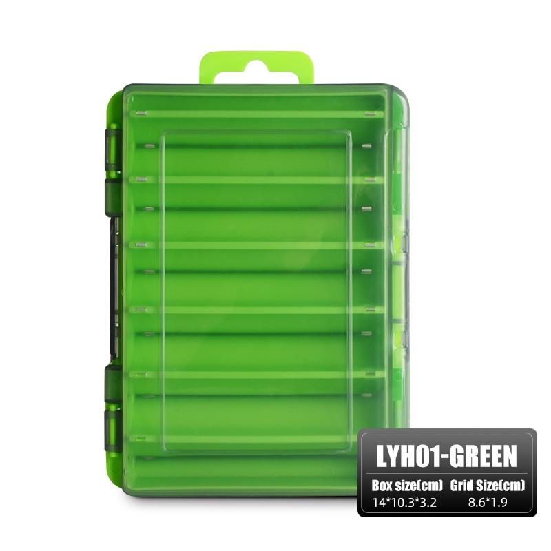Удобная двусторонняя коробка для рыболовных снастей, 12 отделений, коробка для хранения крючков, приманок, рыболовные аксессуары, пластиковый чехол для хранения