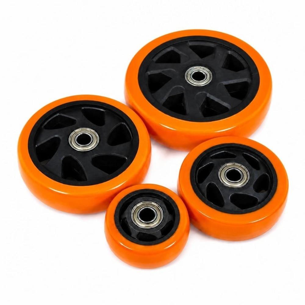 High Load Capacity Trolley Wheel Double Bearings Replacement Wheel Heavy Duty Application
