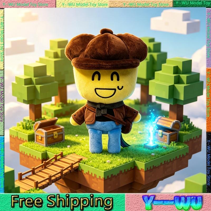 New Roblox Detective Noob Plush Toy Forsaken Game Peripheral Plush Doll Home Ornament Collection Birthday Gift For Fans