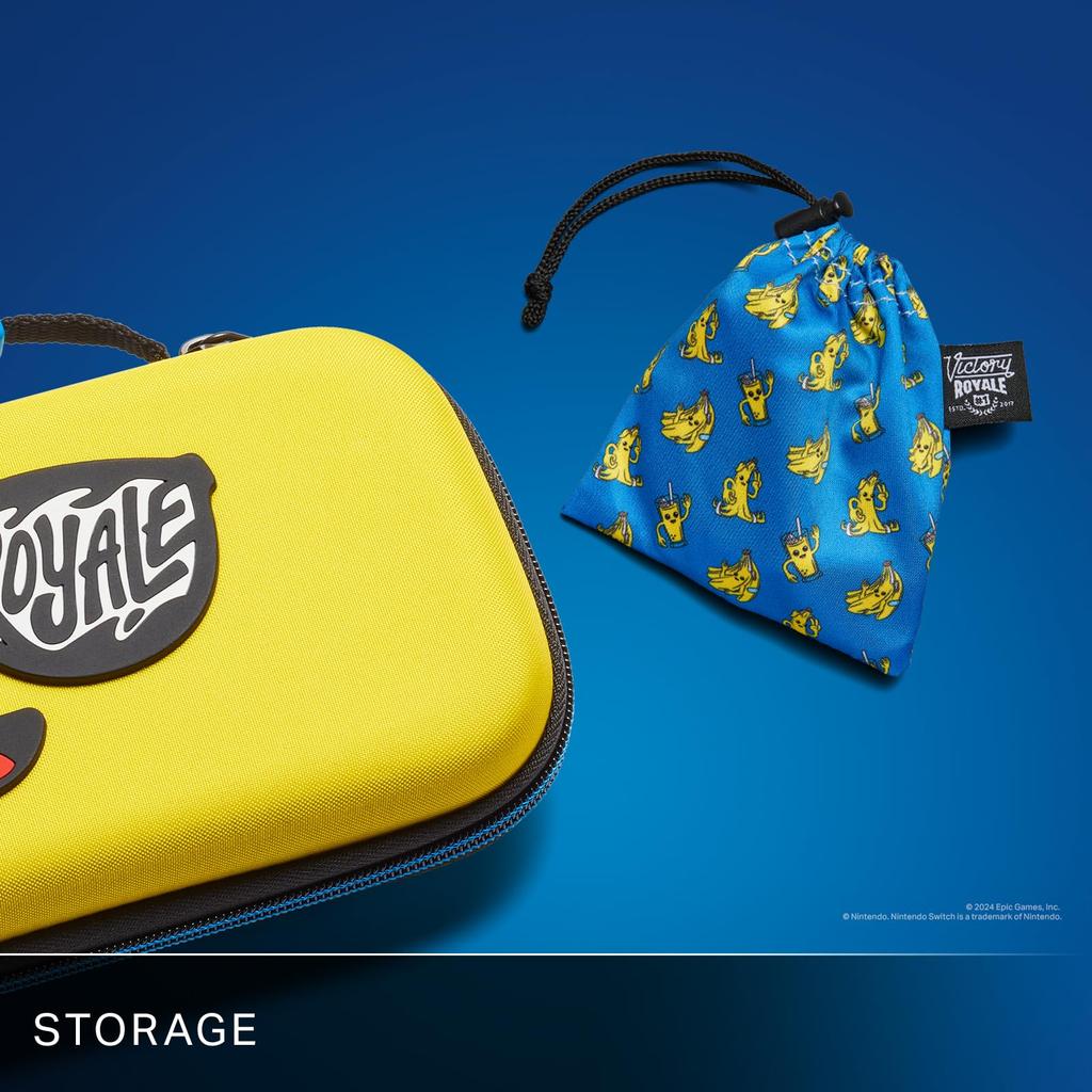 Проводные наушники PowerA для Nintendo Switch – Fortnite Peely, 3,5 мм, Проводные, Официально лицензированные, Бонусные виртуальные предметы, Согласованный мешок на шнурке Peely