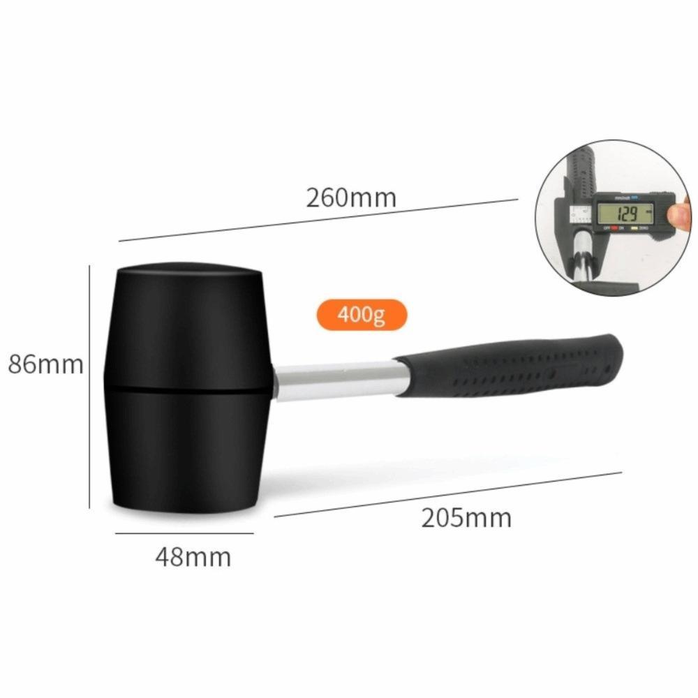Double Head Rubber Hammer Soft Blow Beating Hammer Durable Floor Tile Hammer  Home Improvement