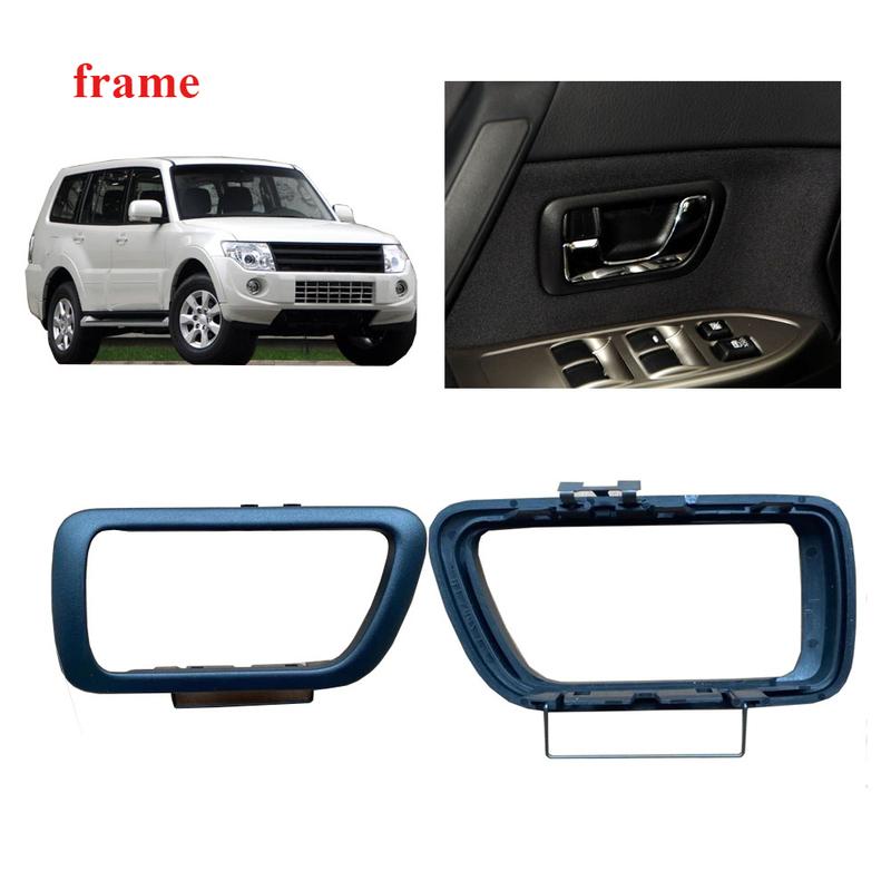 1 Pcs Black Inner Door Handle Frame for Pajero V90 MR655490 Inner Decorative Lock Cover for Montero V70 2000- for Shogun V80