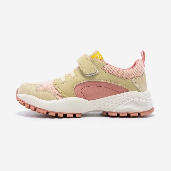 Romk Детская обувь ручной работы Kari Бежевый/Розовый-LM21A102