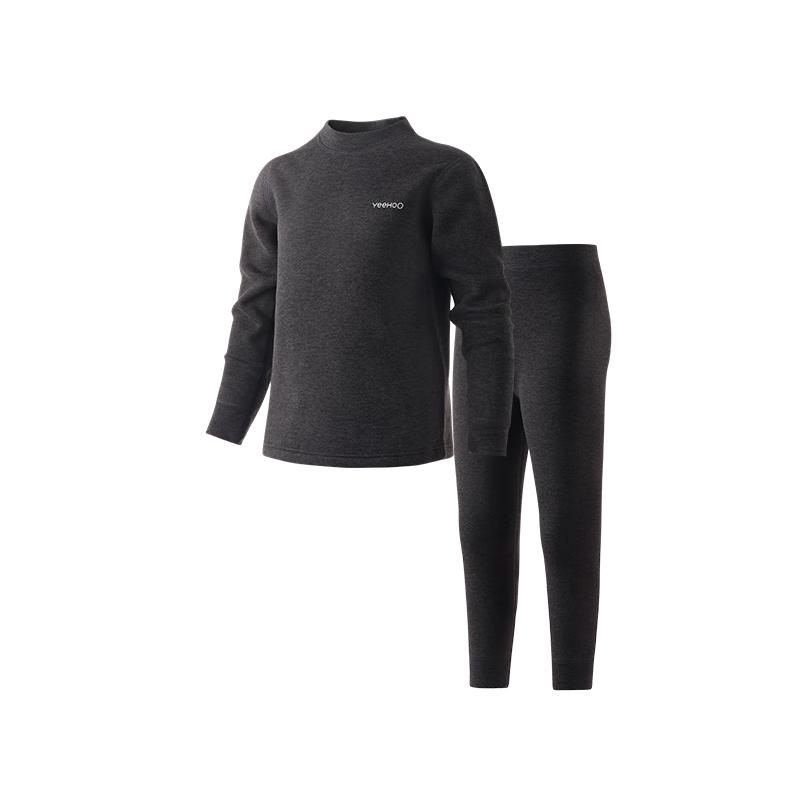 Yeehoo Kids' Integrated Fleece Thermal Underwear Set