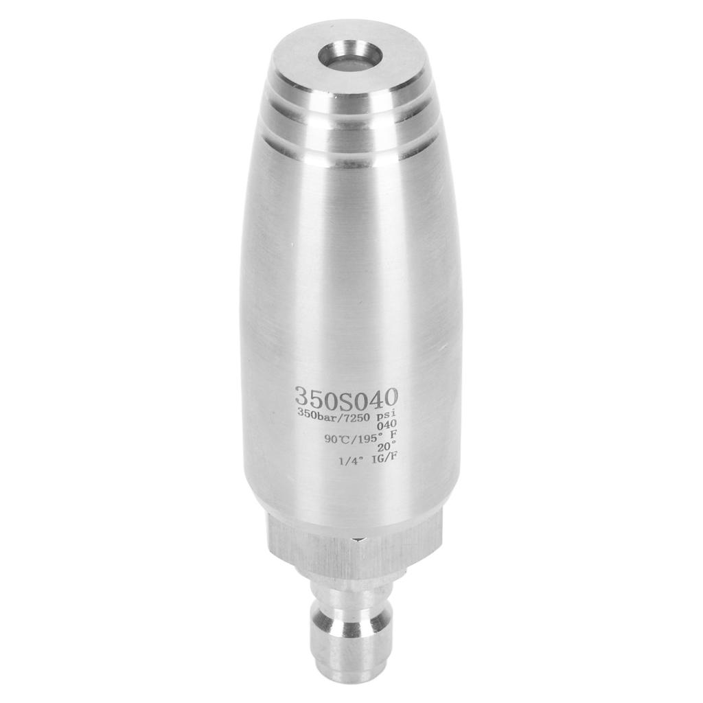 High Pressure Rotary Nozzle 1/4inch Quick Connector 350bar Stainless Steel Pressure Washer Rotating