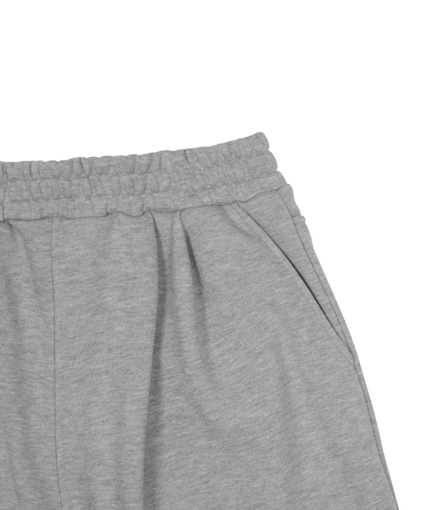 THE COLDEST MOMENT Tcm Back Logo Half Sweat Pants (Grey)