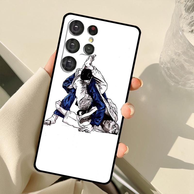 Японское боевое искусство Дзюдо Чехол Для Samsung Galaxy S25 S24 S23 S22 S21 S20 Ultra S9 S10 Plus S21 FE S25 FE Задняя крышка