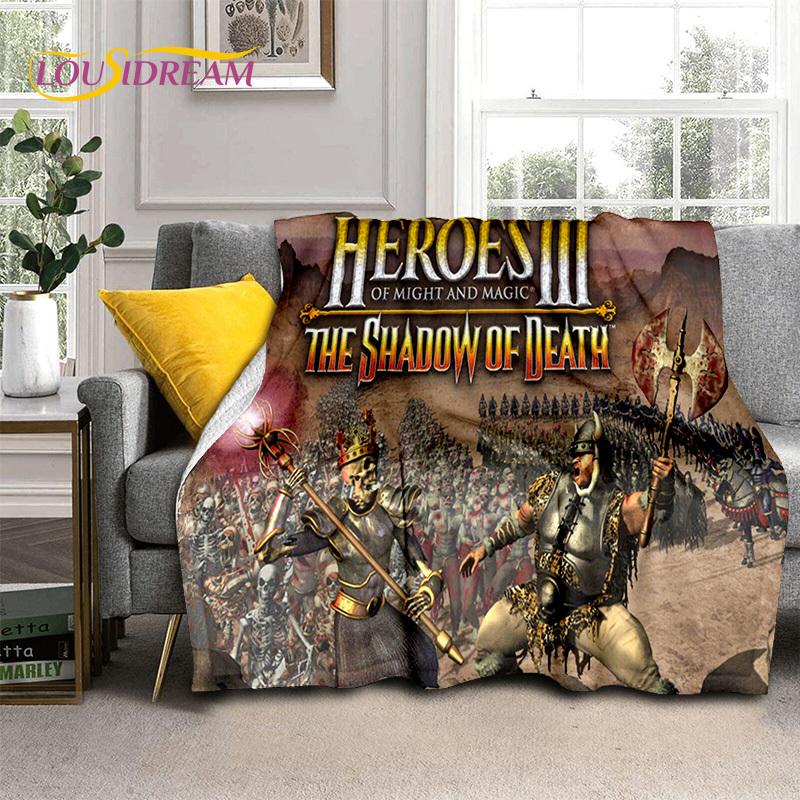 HD Heroes of Might and Magic Retro Game Soft Flannel Blanket,Throw Blanket Comfortable Blanket for Picnic Beds Sofa Home Bedroom