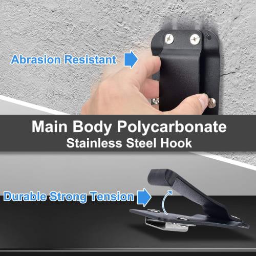 Healvaluefit Tape Catcher Belt Tape Measure Holder, Discreet Tape Measure Belt Clip, Fits Tool Belts and Tape Accessories up to 2 Inches
