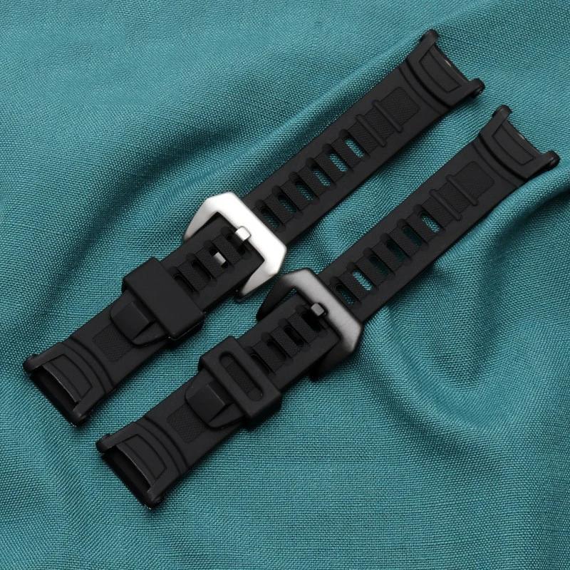 Силиконовый ремешок для часов Casio 3206 3135 PRG-130Y PRW-1500 PRW-1500Y Специальный ремешок PROTREK 26*18 мм Мужской ремешок для часов Браслет