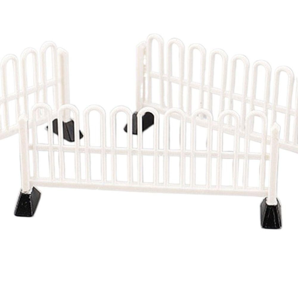 Pretend Play Mini Road Construction Fence Highway Construction Scene Model Doll House