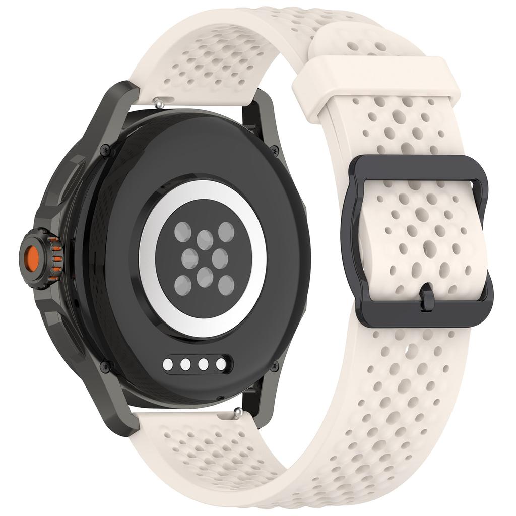 For Samsung Galaxy Watch FE 40mm/Watch7 44mm/40mm Silicone 20mm Multiple Holes Breathable Watch Strap